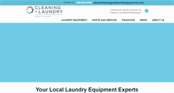 Desktop Screenshot of cleaningandlaundryequipment.com